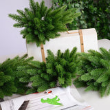 Popxstar 5 Pcs Artificial Plants Pine Branches Christmas Tree Accessories DIY New Year Party Decorations Xmas Ornaments Kids Gift A4520