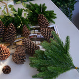 Popxstar 5 Pcs Artificial Plants Pine Branches Christmas Tree Accessories DIY New Year Party Decorations Xmas Ornaments Kids Gift A4520